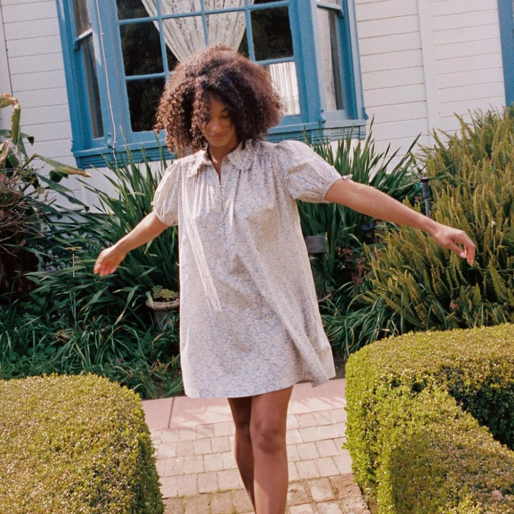 The Devin Dress in Daisy Blue